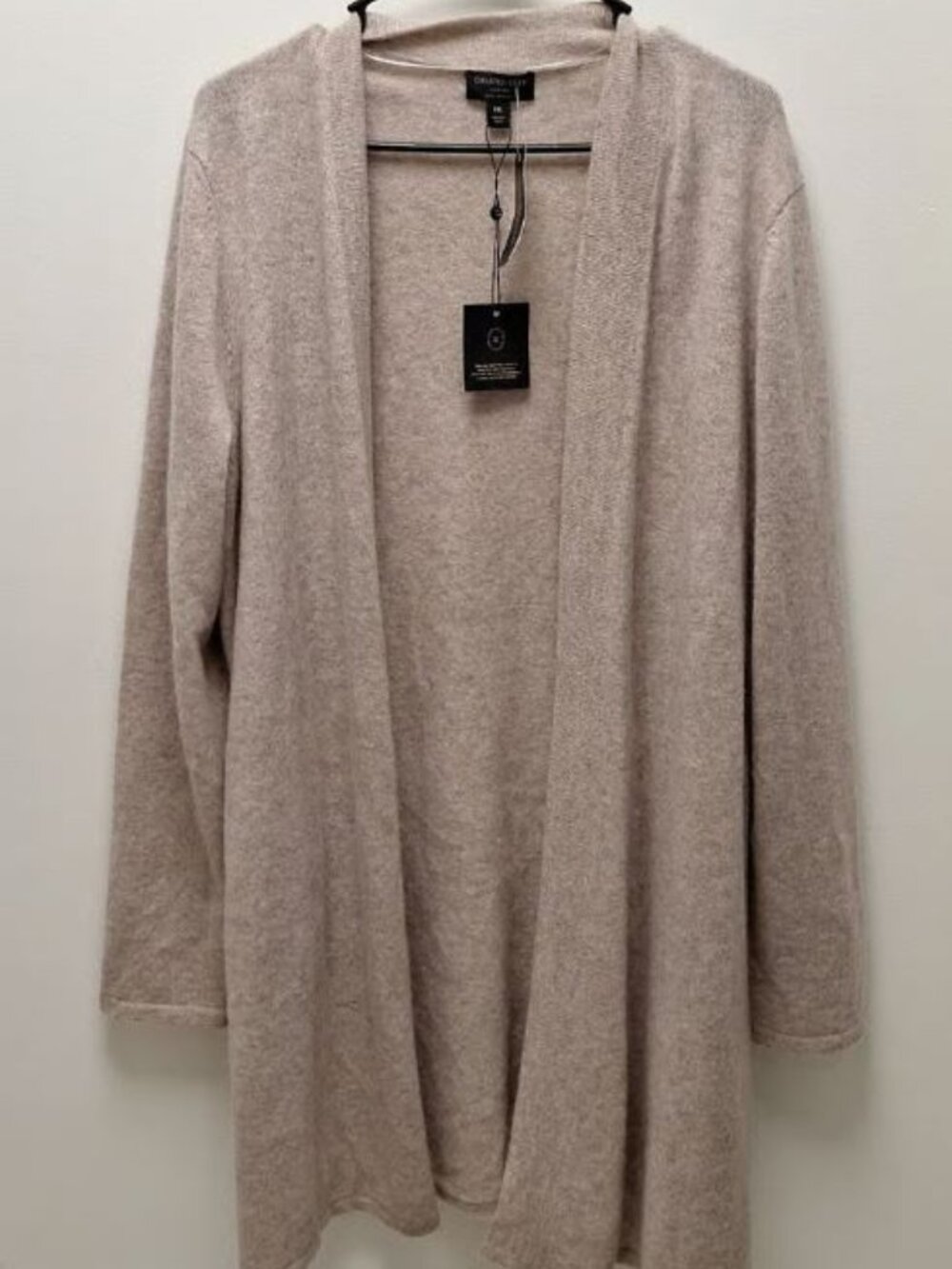 Charter Club 100% Cashmere Women's Beige Cover Size XXL ORG $229 RackD NWT